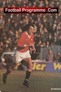 Manchester United Joe Jordan Autograph Signed Picture Man Utd