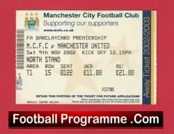 Manchester City v Manchester United 2002 – Last Derby Match at Maine Road