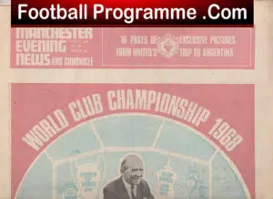 Manchester United Wolrd Club Championship 1968 – Evening Newspaper Supplement