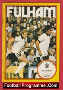 Fulham v Southampton 1977 – Bobby Moore