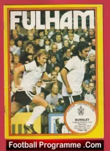 Fulham v Burnley 1977 – George Best + Bobby Moore