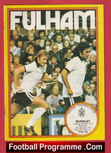 Fulham v Burnley 1977 – George Best + Bobby Moore