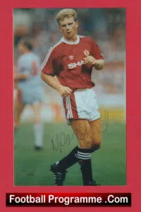 Manchester United Mark Robins Autograph Picture Man Utd