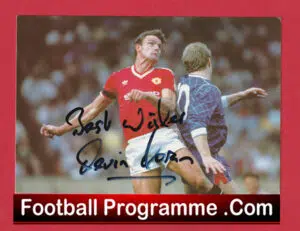 Manchester United Kevin Moran Autographed Signed Picture