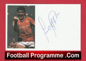 Manchester United Frank Stapleton Autographed Signed Postcard