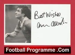 Manchester United Arthur Albiston Autographed Signed Postcard