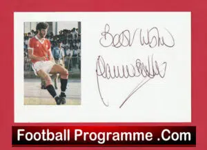 Manchester United Gary Birtles Autographed Signed Postcard