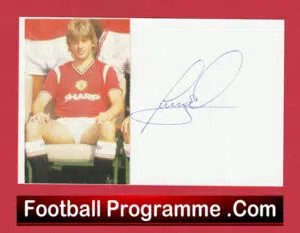 Manchester United Jesper Olsen Autographed Signed Postcard