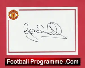 Manchester United Gordon Hill Autographed Signed Postcard