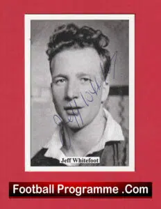 Manchester United Jeff Whitefoot Autograph Signed Man Utd 1950s
