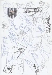 West Bromwich Albion Football Club Multi Autographed Signed 2003 – 20004