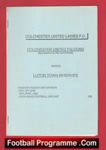 Colchester United Falcons v Luton Town Reserves 1993 – Womens