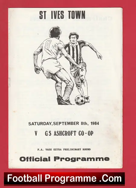St Ives Town v GS Ashcroft 1984 - Image 2