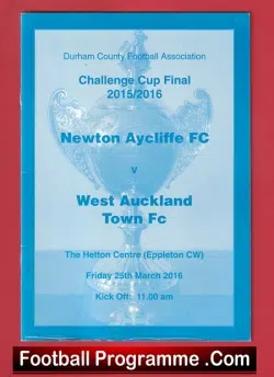Newton Aycliffe v West Auckland Town 2016 - Challenge Cup Final