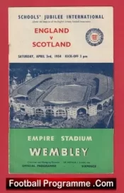 England v Scotland 1954 – School Boys at Wembley
