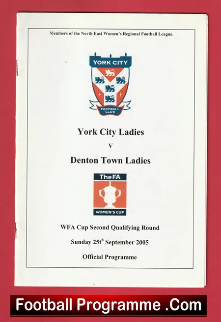York City Ladies v Denton Town Ladies 2005 - Womens Football - Image 2
