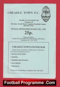 Cheadle Town v Stockport County 1987 - 1980s