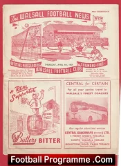 Walsall v Workington 1959
