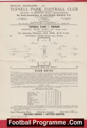 Tufnell Park v Pinner 1946 – 1940s Cricklewood