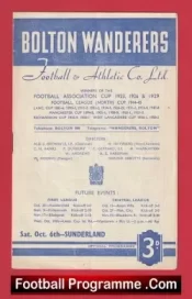 Bolton Wanderers v Sunderland 1951 – 1950s