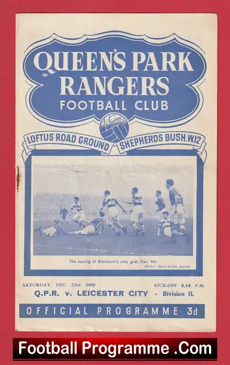 Queens Park Rangers v Leicester City 1950 - 1950s - Image 2