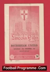 Lincoln City v Rotherham United 1953 – 1950s