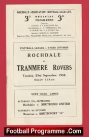 Rochdale v Tranmere Rovers 1958 – 1950s
