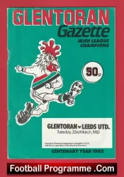 Glentoran v Leeds United 1982 – Friendly in Ireland