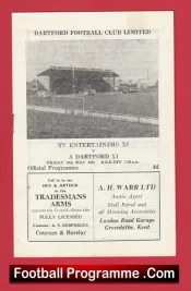 Dartford v TV Entertainers 1967 – Charity Match + Craig Douglas