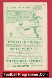 Bradford Park Avenue v Carlisle United 1958