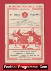 Liverpool v Blackpool 1950 – 1950s