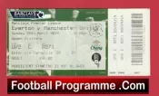 Everton v Manchester United 2014 – Match Ticket