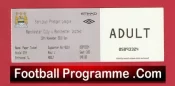 Manchester City v Manchester United 2010 – Match Ticket