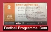 Southampton v Manchester United 2011 – FA Cup Football Ticket