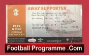Southampton v Manchester United 2011 – FA Cup Football Ticket