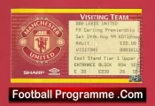 Manchester United v Leeds United 1999 – Match Ticket