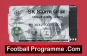 Sturm Graz v Manchester United 2000 – Football Ticket Austria