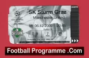 Sturm Graz v Manchester United 2000 – Football Ticket Austria