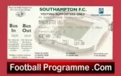 Southampton v Manchester United 2002 – Match Ticket