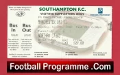 Southampton v Manchester United 2002 – Match Ticket