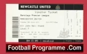 Newcastle United v Manchester United 2011 – Football Ticket