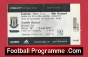 Stoke City v Manchester United 2013 – Football Ticket