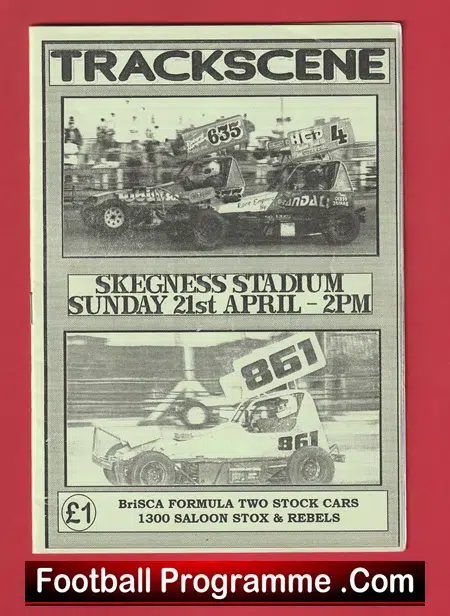 Skegness Stadium Stock Cars Programme BRISCA 1996 - Image 2