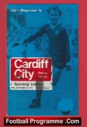 Cardiff City v Sporting Lisbon 1973