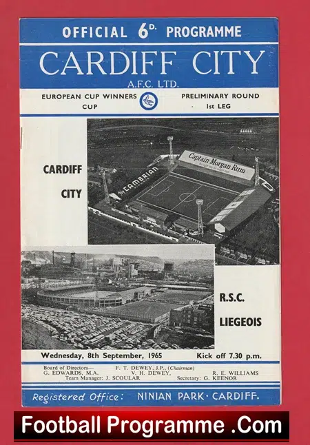 Cardiff City v RSC Liegeois 1965 - ECWC - Image 2