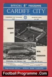 Cardiff City v Real Zaragoza 1965 – ECWC