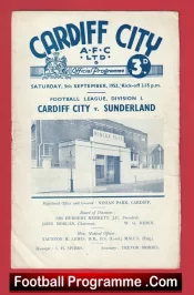 Cardiff City v Sunderland 1953