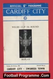 Cardiff City v Swansea Town 1966 – Welsh Cup Replay