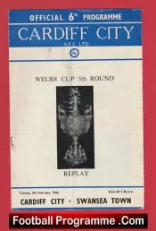 Cardiff City v Swansea Town 1966 – Welsh Cup Replay