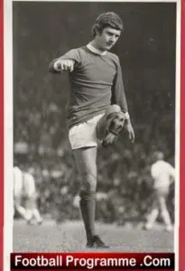 Manchester United Brian Kidd Autograph Signed Press Picture Man Utd 1970